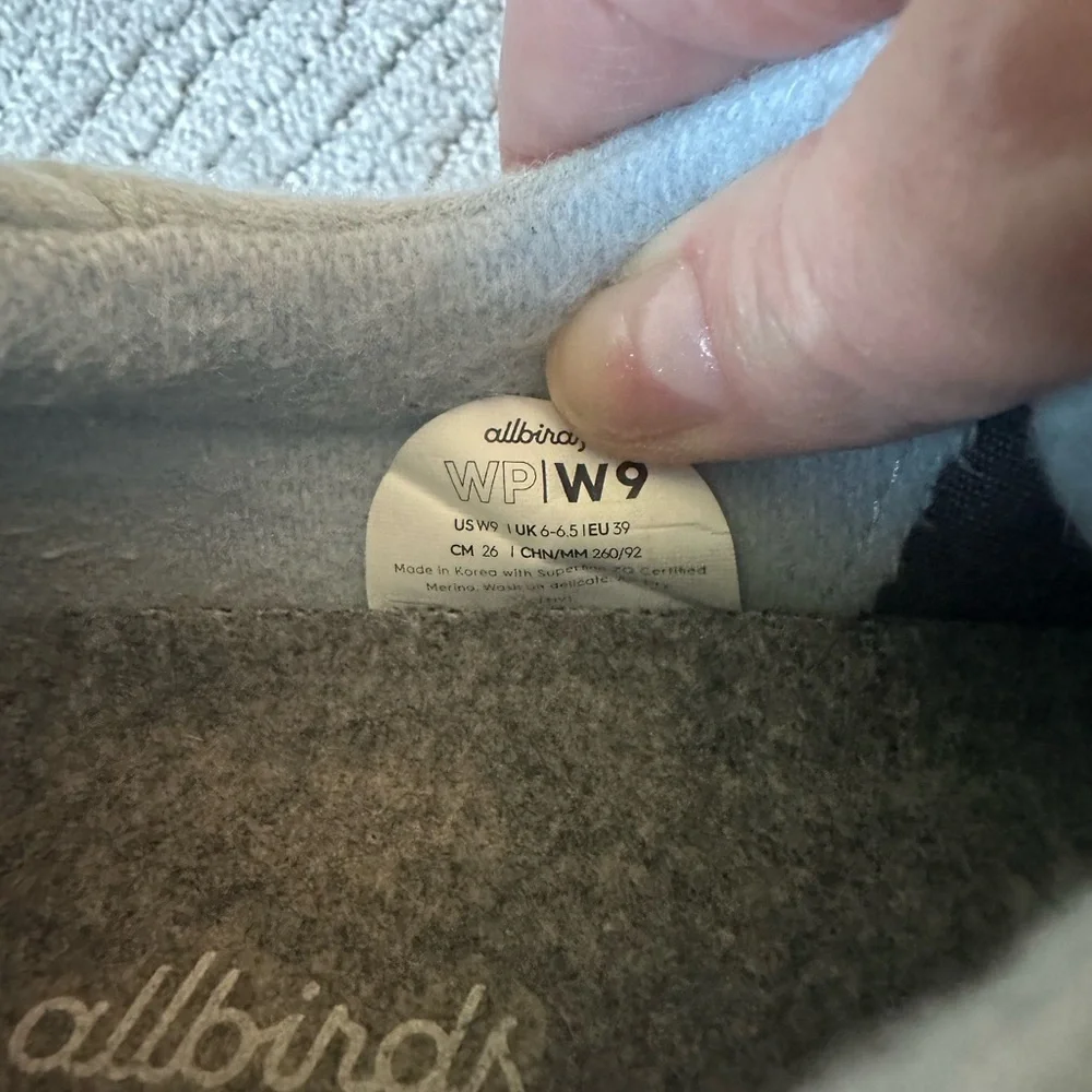 Allbirds Wool Piper Size 9, Arctic Blue - Picture 2 of 7